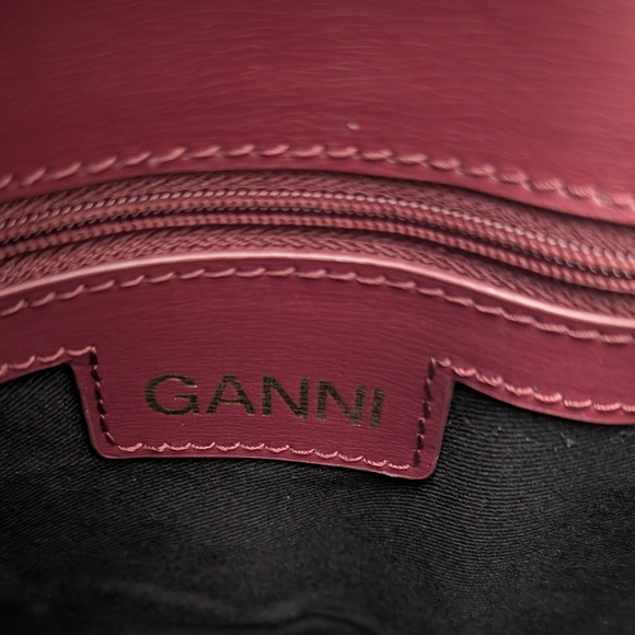 Ganni Banner Saddle Bag - Picture 12 of 14
